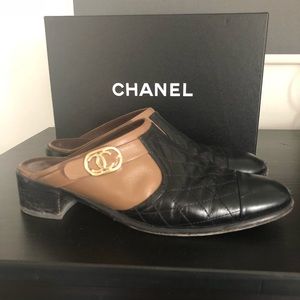Chanel Black And Brown Mule/Slide Size 42 US 11